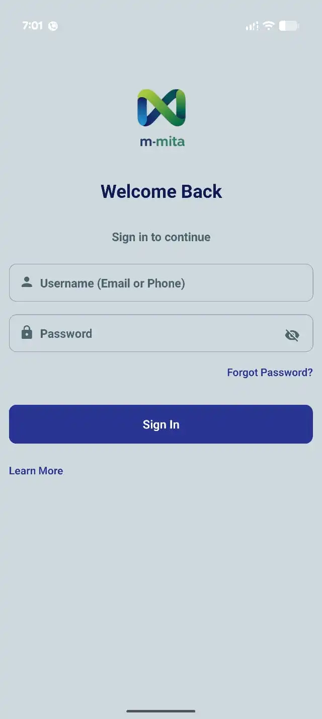 M-Mita Mobile Screenshot 1